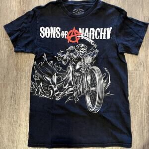 Sons of Anarchy Biker Graphic Motorcycle Black Tee Size